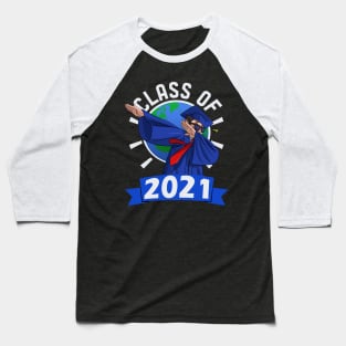 Class of 2021 Graduation Dabbing Dance Boy Baseball T-Shirt